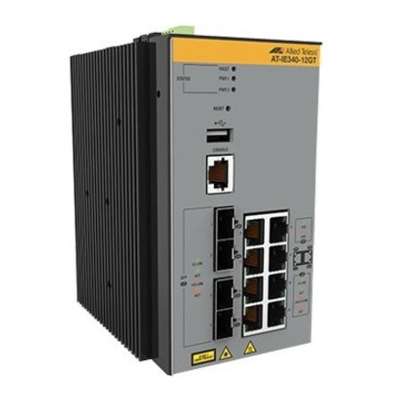 Allied Telesis IE340 IE340-12GP 8 Ports Manageable Layer 3 Switch