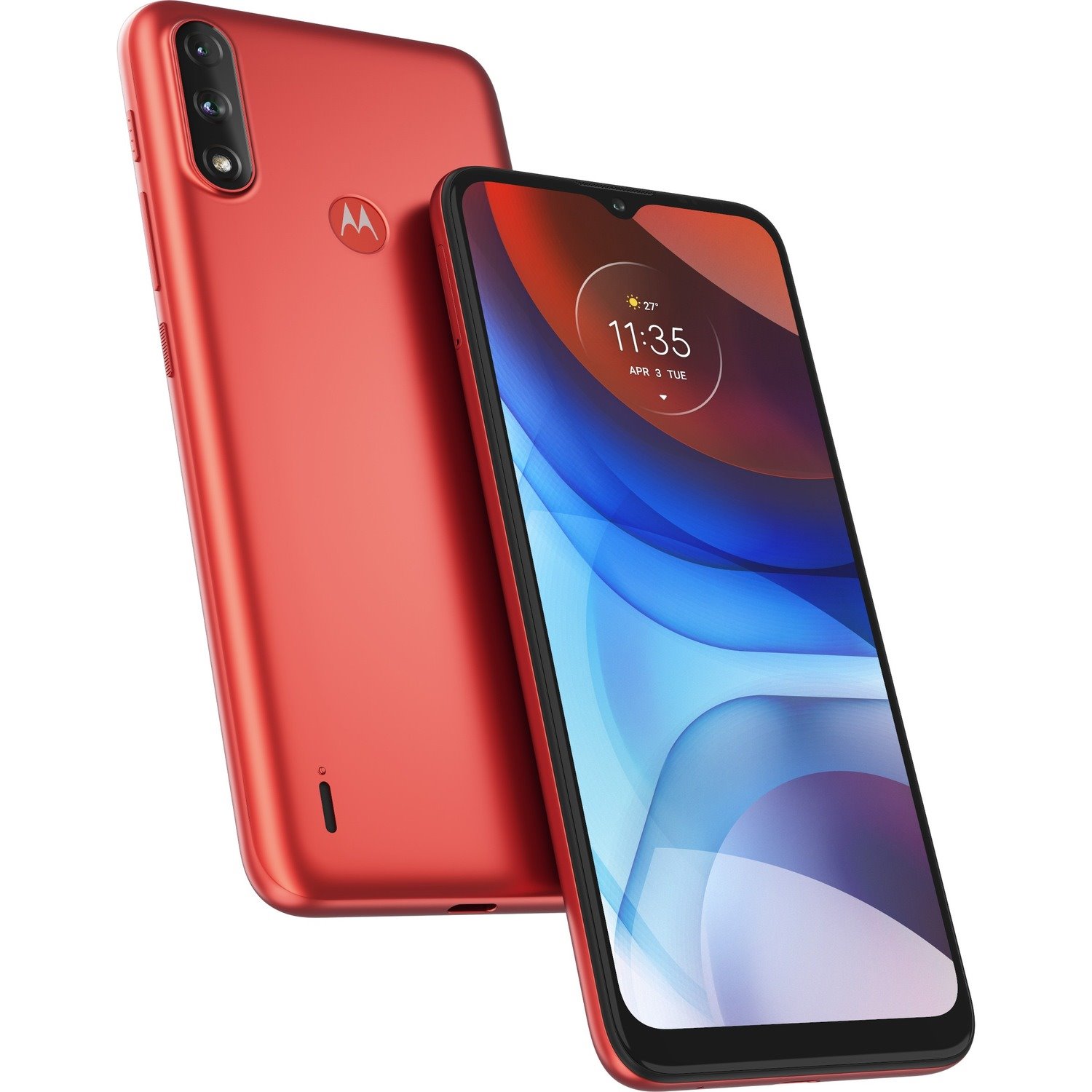 Motorola Mobility moto e7i power 32 GB Smartphone - 16.5 cm (6.5") LCD HD+ 720 x 1600 - Octa-core (Cortex A55Quad-core (4 Core) 1.60 GHz + Cortex A55 Quad-core (4 Core) 1.20 GHz - 2 GB RAM - Android 10 (Go Edition) - 4G - Coral Red