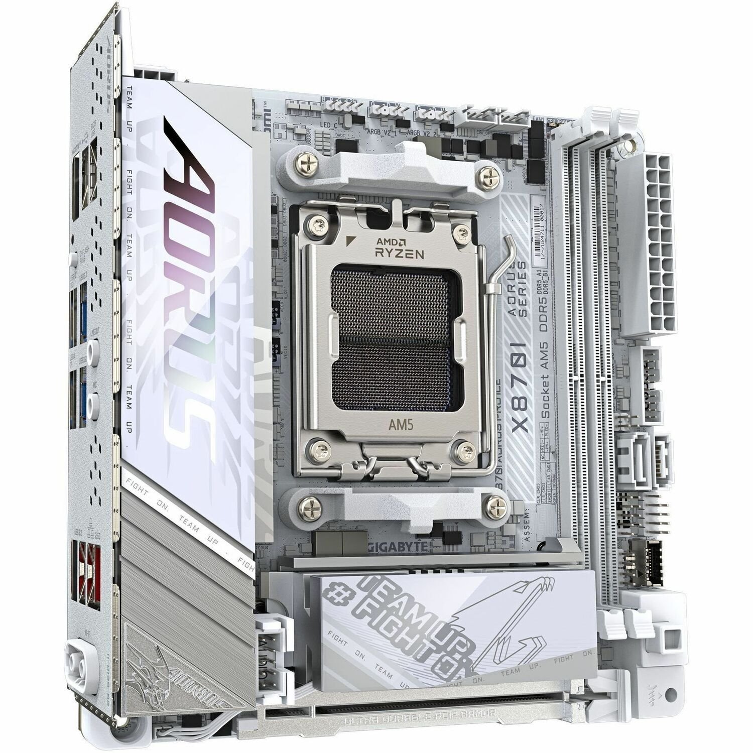 Aorus Ultra Durable X870I AORUS PRO ICE Gaming Desktop Motherboard - AMD X870 Chipset - Socket AM5 - Mini ITX