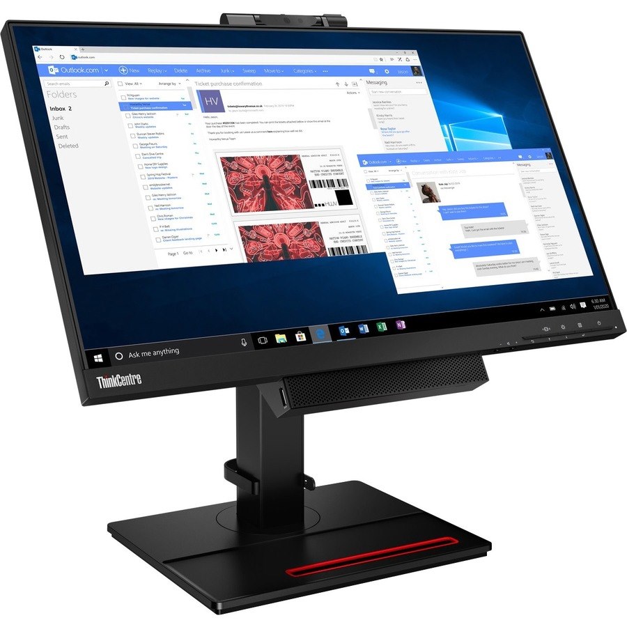 Lenovo ThinkCentre Tiny-In-One 24 Gen 4 24" Class LCD Touchscreen Monitor - 16:9