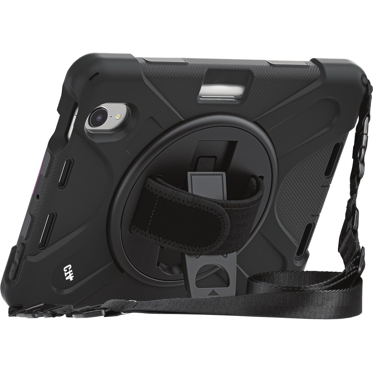 CTA Digital Protective Case with Built-in 360 Rotatable Grip Kickstand for iPad Mini 6