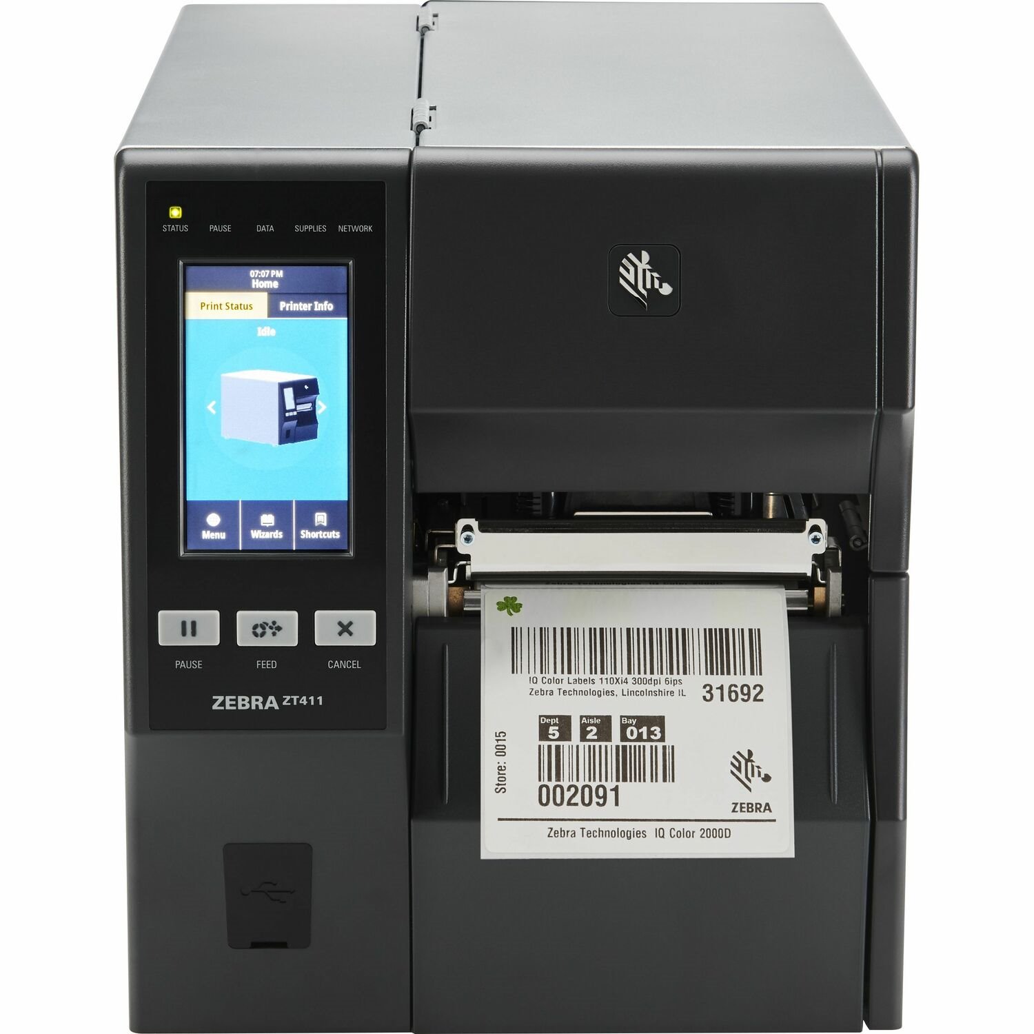 Zebra ZT411 Industrieel Thermisch direct/Thermische transfer printer - Monochroom - Labels - USB - USB-host - Serieel - Bluetooth - Near Field Communication (NFC) - EU, UK