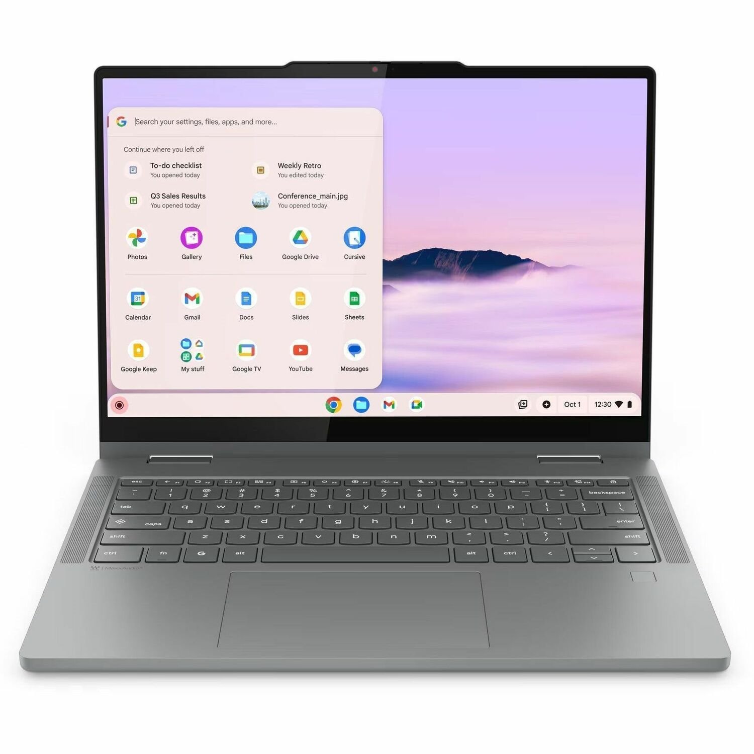 Lenovo 14IRU10 83LL000FUS 14" Touchscreen Convertible 2 in 1 Chromebook - WUXGA - 60 Hz - Intel Core 5 120U - 8 GB - 128 GB Flash Memory - English Keyboard - Luna Gray