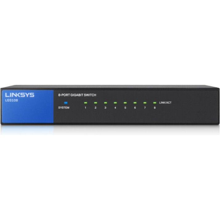 Linksys LGS108 8 Ports Ethernet Switch - 10/100/1000Base-T