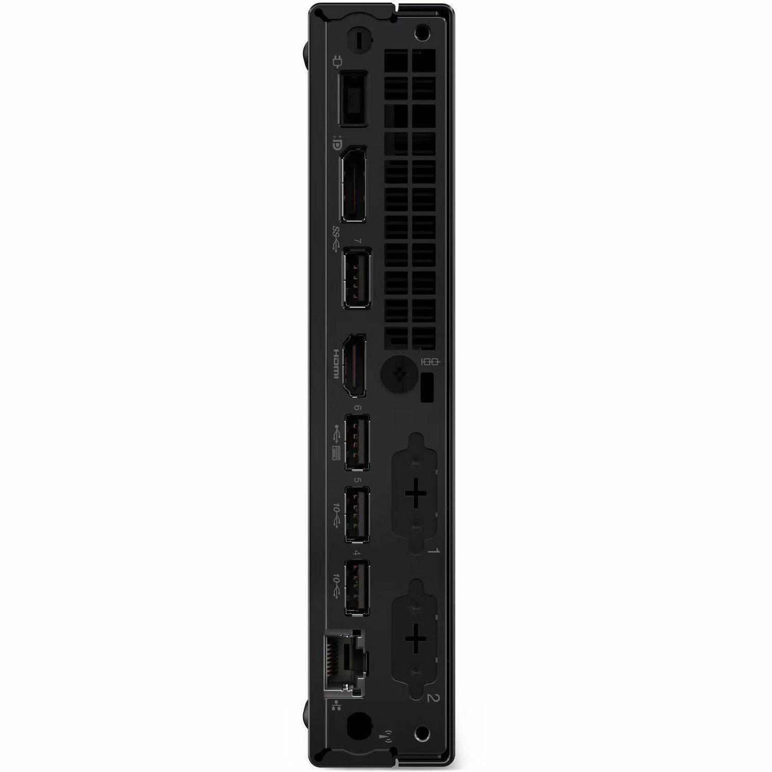 Lenovo ThinkCentre M70q Gen 5 12TD001XCA Desktop Computer - Intel Core i7 14th Gen i7-14700T - vPro Technology - 32 GB - 512 GB SSD - Tiny - Black