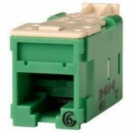 Ortronics Clarity High Density Jack (HDJ) CAT6, T568A/B, Green, 25 Pack