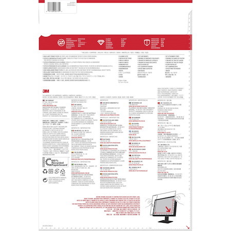 3M™ High Clarity Privacy Filter for 24in Monitor, 16:10, HC240W1B