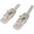 StarTech.com 15 ft Gray Snagless Cat5e UTP Patch Cable