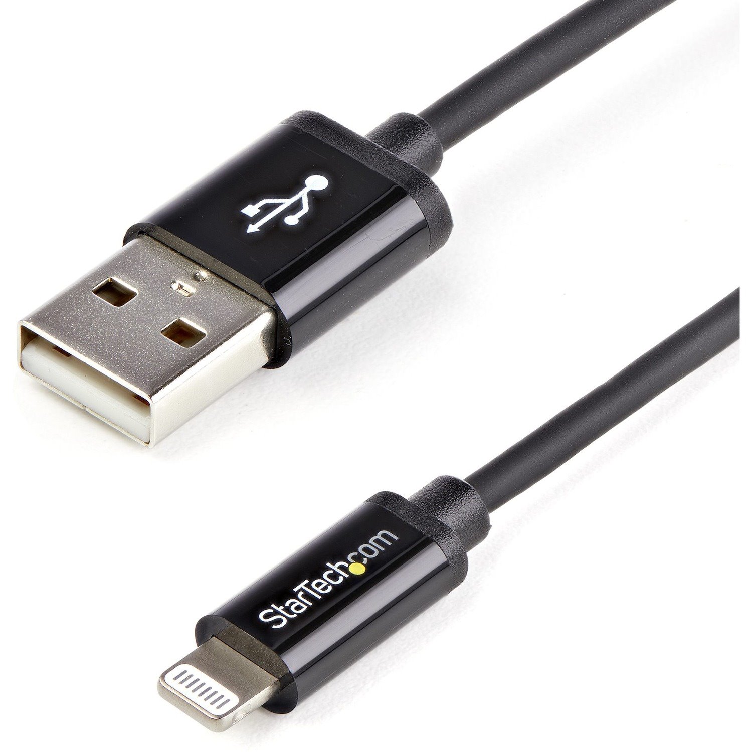 StarTech.com 2m (6ft) Long Black AppleÂ&reg; 8-pin Lightning Connector to USB Cable for iPhone / iPod / iPad