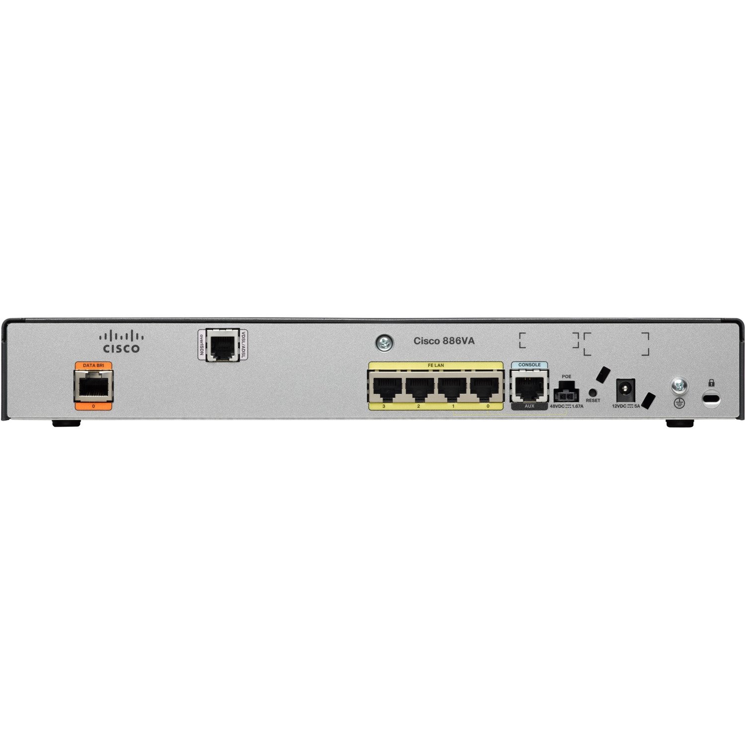 Cisco 800 886VA ISDN/DSL Router with SEC License - Refurbished