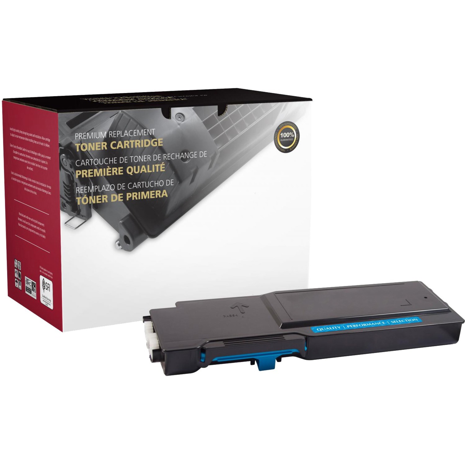 Clover Imaging Remanufactured Extra High Yield Cyan Toner Cartridge for Xerox 106R03526