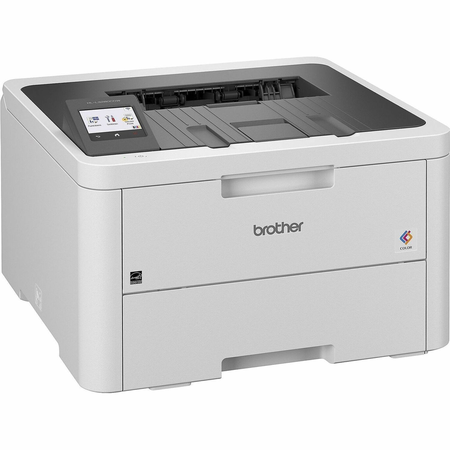 Brother HL-L3280CDW Compact Colour Laser Printer with Print speeds of Up to 26 ppm, 2-Sided Printing, Wired & Wireless networking, 2.7' Touch Screen