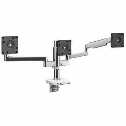 Humanscale M/Flex Mounting Arm for LCD Display, Monitor - Polished Aluminum, White