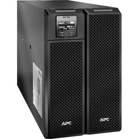 APC Smart-UPS On-Line, 10kVA/10kW, Tower, 208V, 6x C13+4x C19 IEC outlets, Network Card+SmartSlot, Extended runtime, W/O rail kit