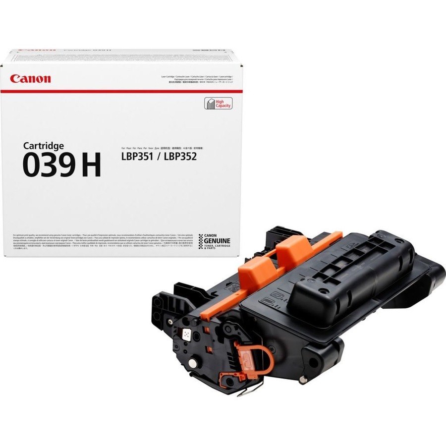 Canon 039H Original High Yield Laser Toner Cartridge - Black - 1 Pack