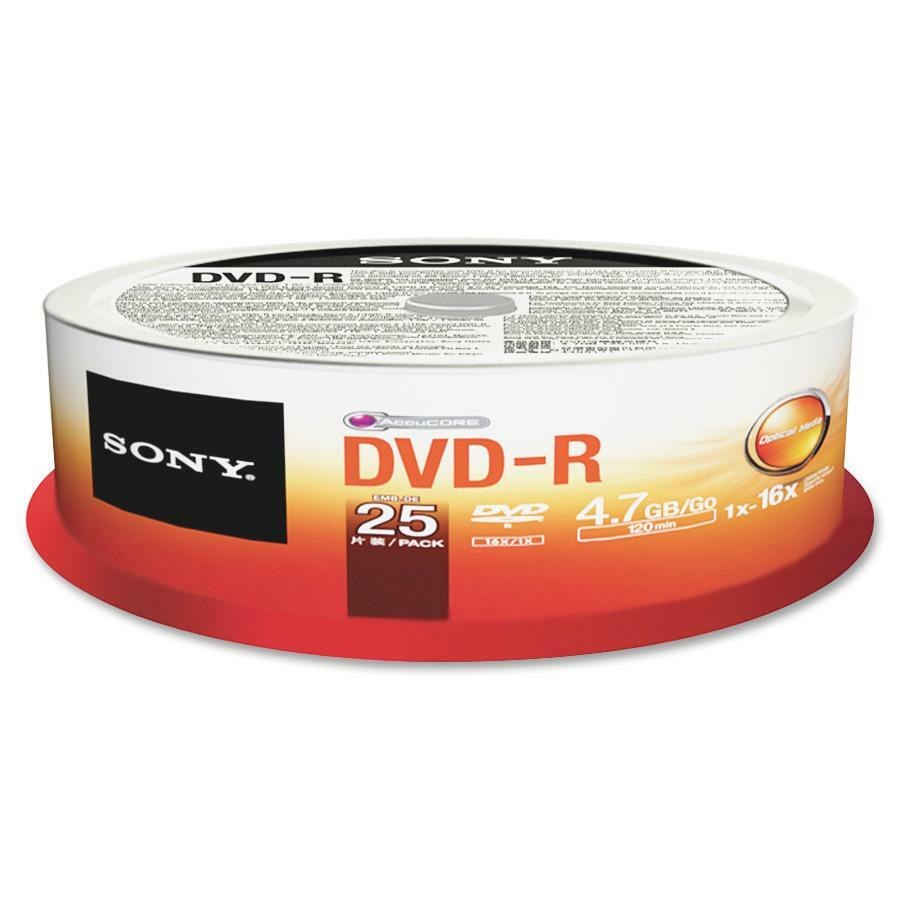 Sony 25DMR47SP DVD Recordable Media - DVD-R - 4.70 GB - 25