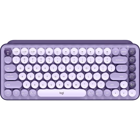 Logitech POP Keys Keyboard - Wireless Connectivity - English - Cosmos