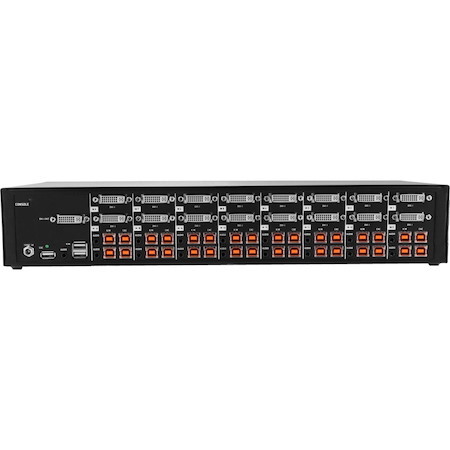 Black Box Secure NIAP 3.0 KVM Switch - Single-Head, DVI-I, PS/2, CAC, 16-Port
