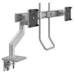 Humanscale M82HGS Desk Mount for Monitor, Docking Station, Charging Station - Silver, Gray