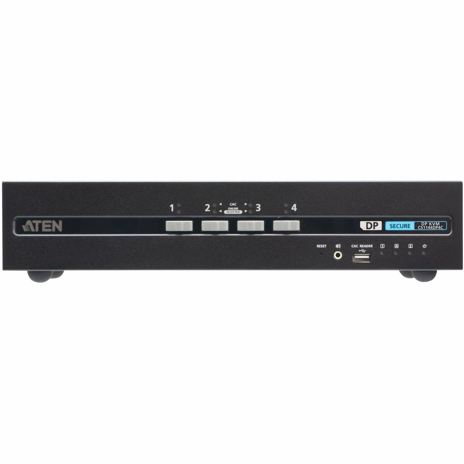 ATEN 4-Port USB DisplayPort/HDMI Dual Display Universal Secure KVM Switch Kit with CAC (PSD PP v4.0 Compliant)
