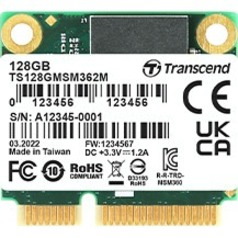 Transcend MSM362M 128 GB Solid State Drive - mSATA (MO-300B) Internal - SATA (SATA/600)