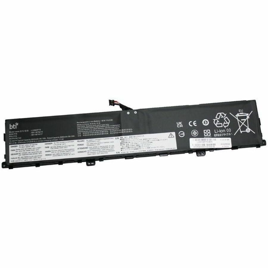 BTI L20M4P75-BTI 15.52V 90.1WHR LI-ION BATTERY L20D4P75, L20M4P75, SB11B79215, SB11B79216, 5B11B79217, 5B11B79218
