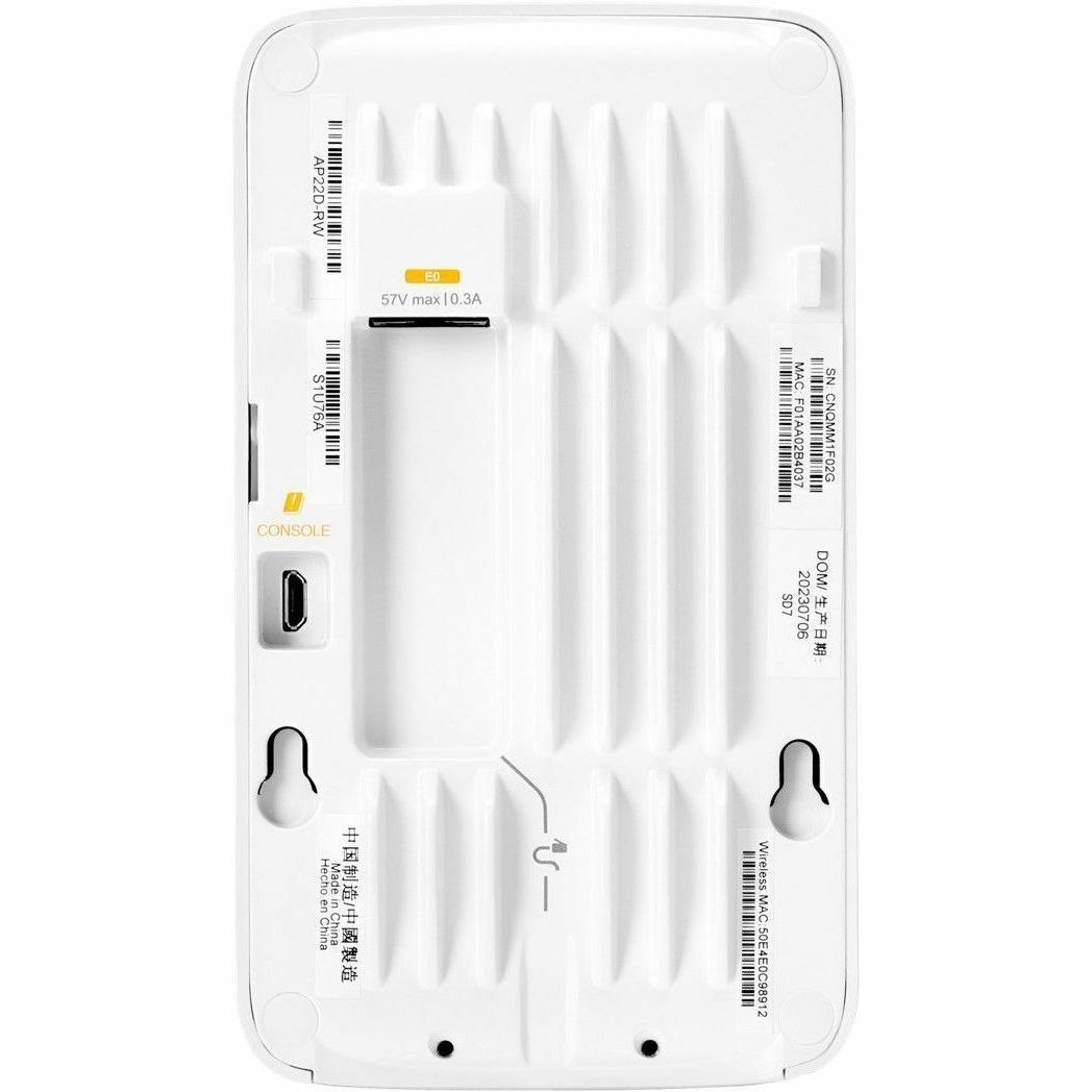 HPE Instant On AP22D Dual Band IEEE 802.11ax 1.44 Gbit/s Wireless Access Point - Indoor