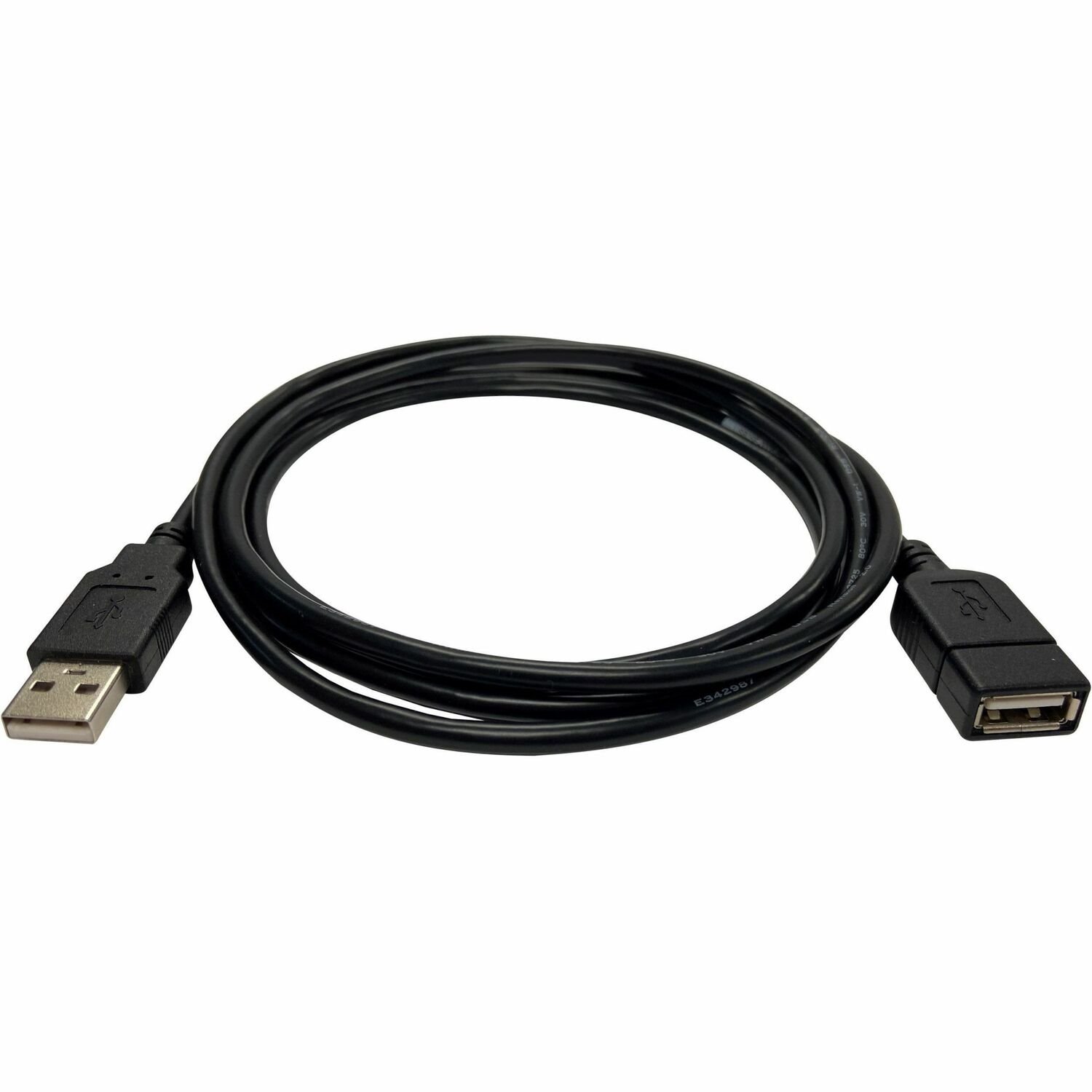 Black Box USB 2.0 Extension Cable - Type-A, Male/Female, Black, 3-ft. (0.9-m)