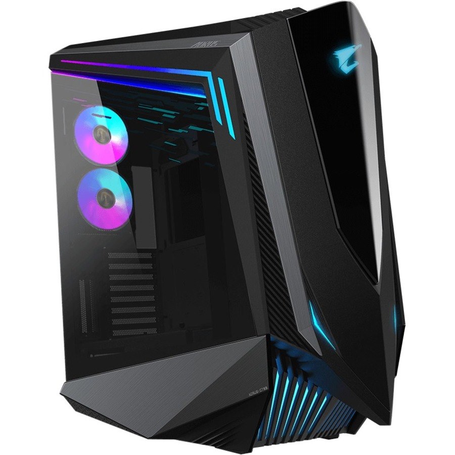 GIGABYTE C700 Gaming-Computergehäuse - ATX, EATX, Mini ITX, Micro ATX Motherboard Supported - Full Tower - Glas, Plastik, Stahl, Aluminium - Schwarz