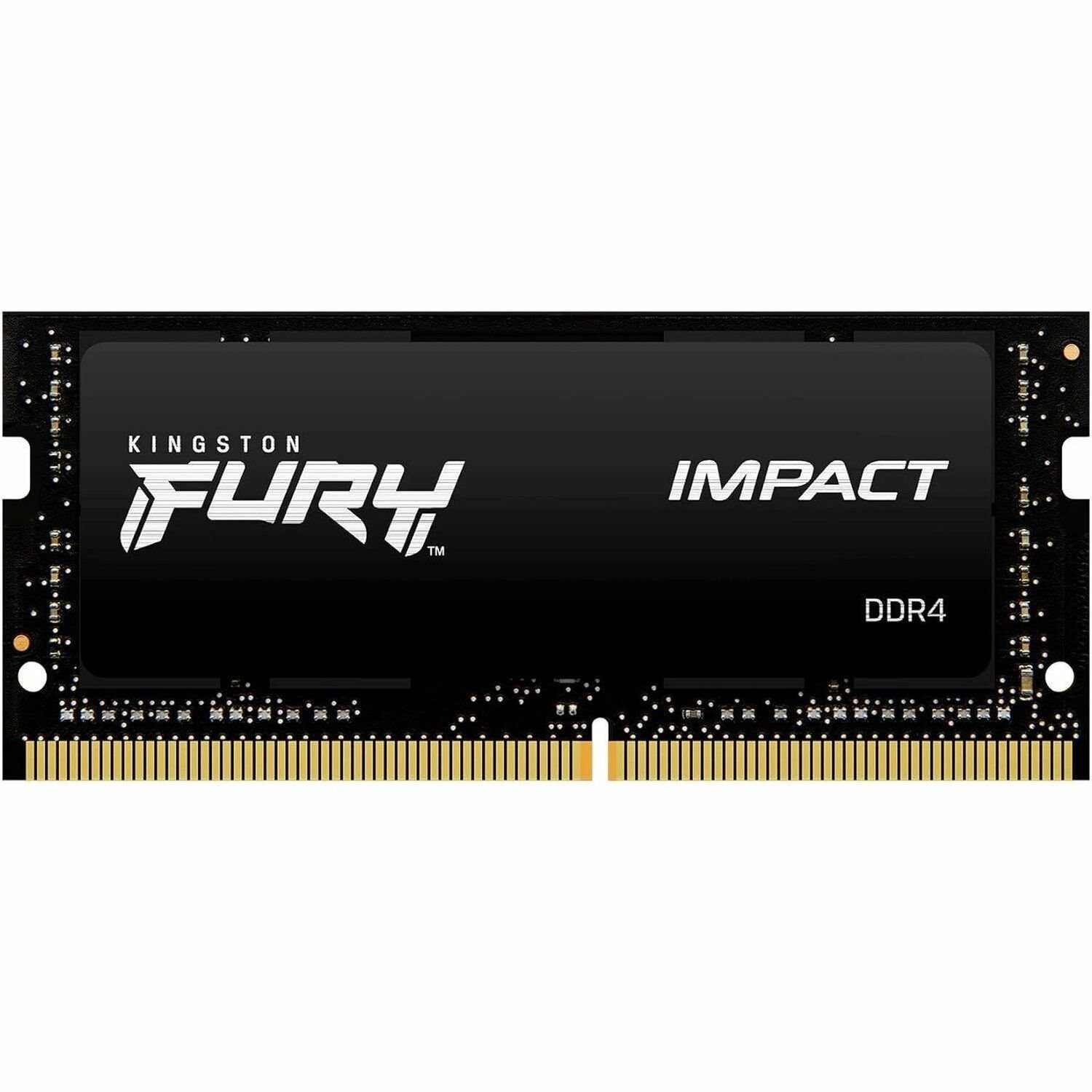 Kingston FURY Impact RAM Module for Notebook - 8 GB (1 x 8GB) - DDR4-3200/PC4-25600 DDR4 SDRAM - 3200 MHz - CL20 - 1.20 V
