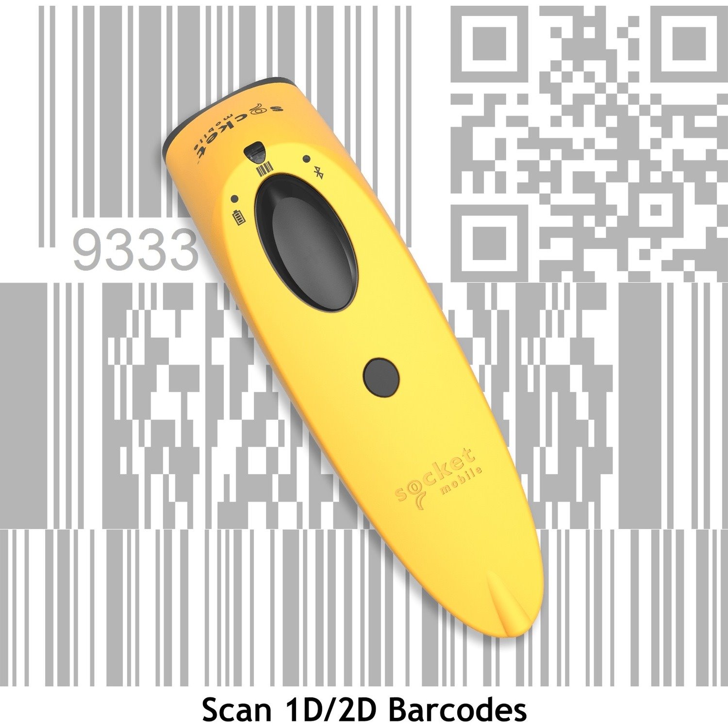 Socket Mobile SocketScan&reg; S740, Universal Barcode Scanner, Yellow & Charging Stand