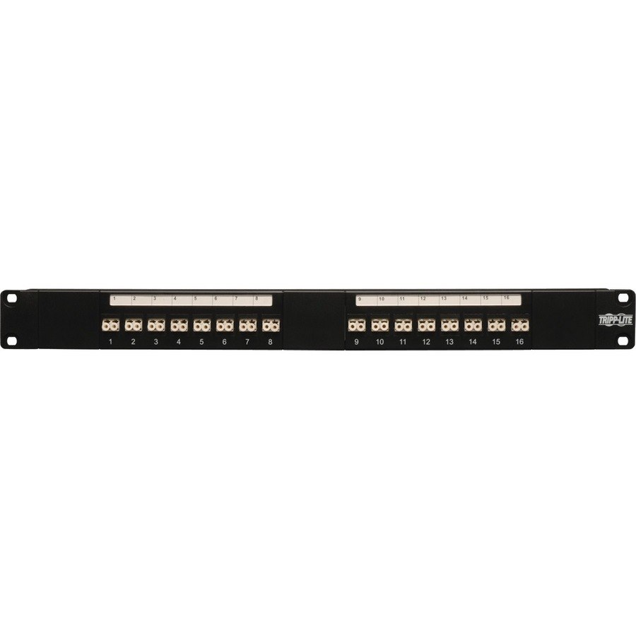 Eaton Tripp Lite Series 16-Port Fiber Patch Panel, 1U (LC/LC), Multimode or Singlemode