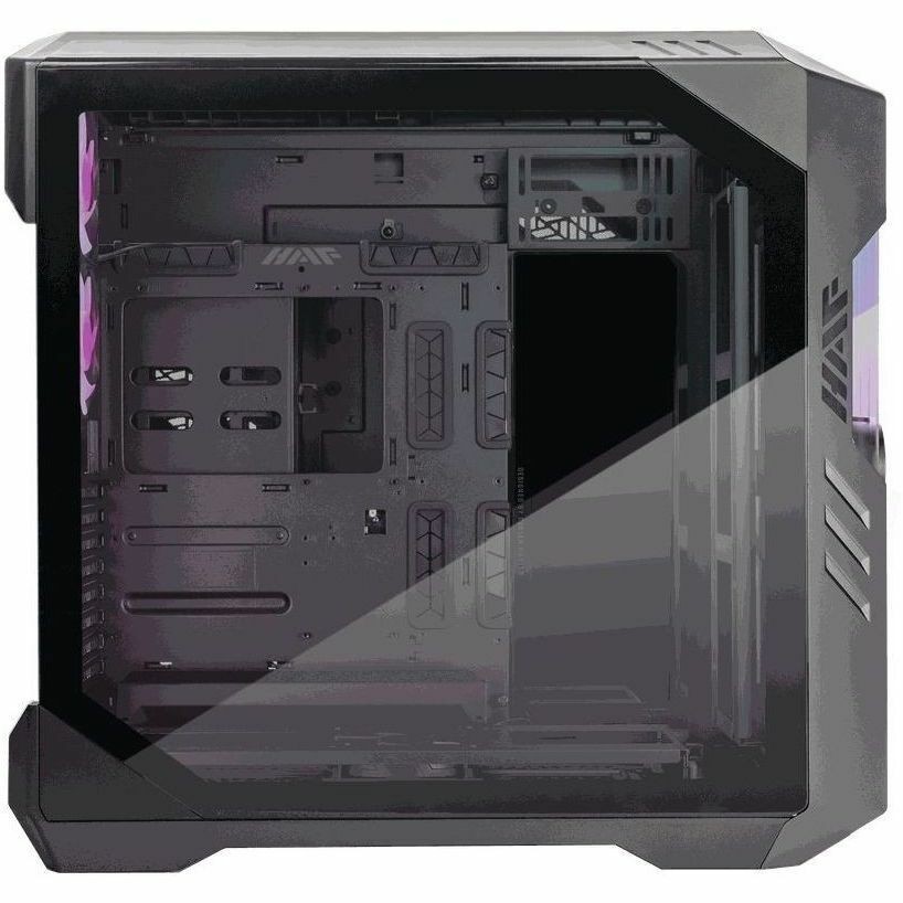 Cooler Master Haf 700 Evo, Edge-Lit Argb Tempered Glass Intake Blades Design, Built-In LCD