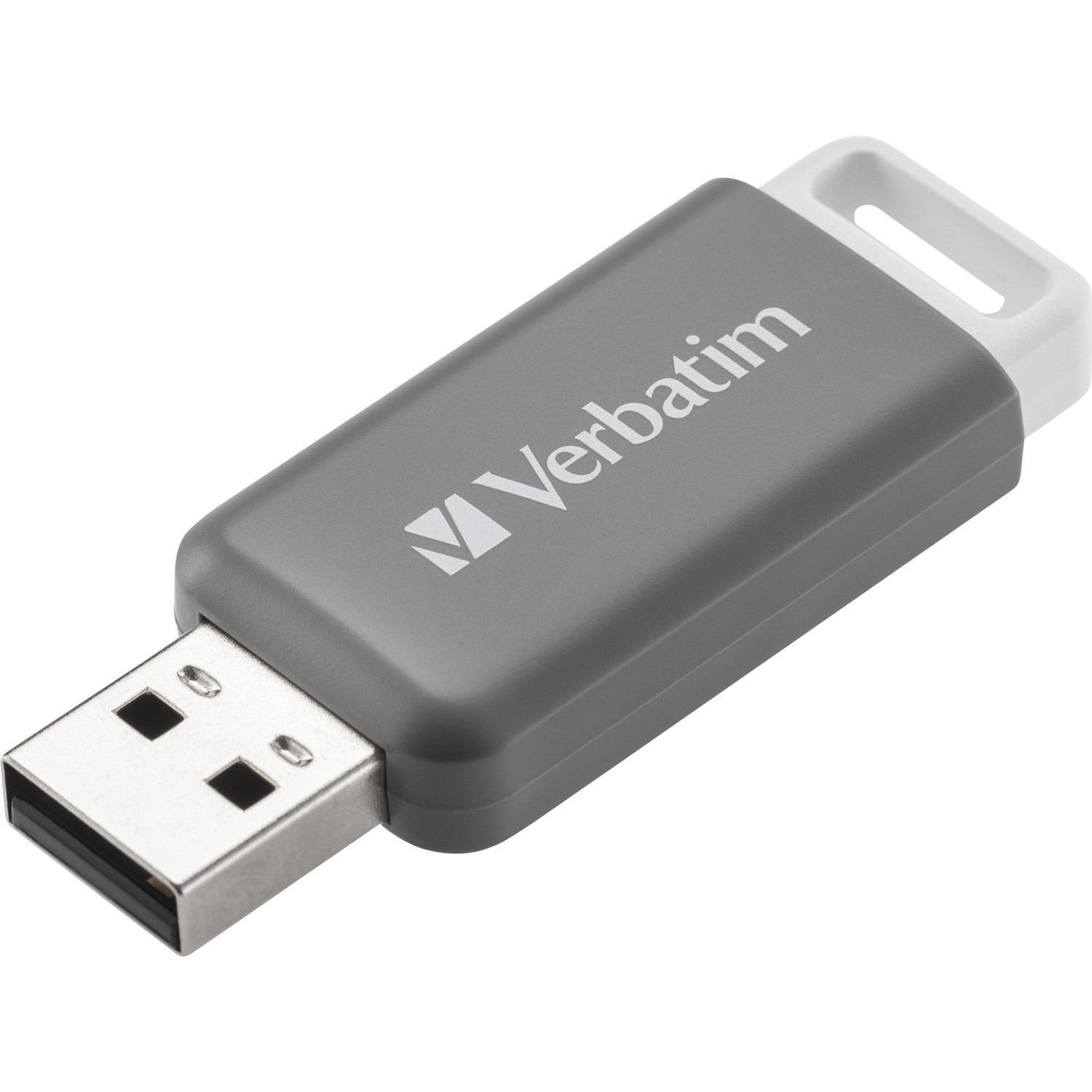 Verbatim DataBar 128 GB USB 2.0 Flash Drive - Grey
