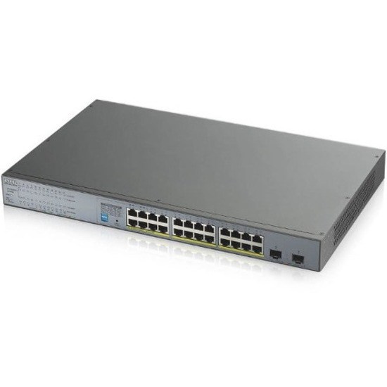 ZYXEL 24-port GbE Unmanaged PoE Switch with GbE Uplink