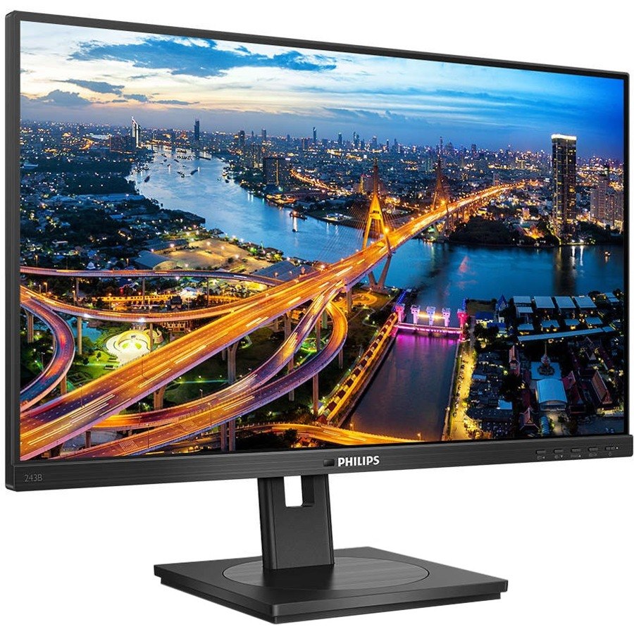 Philips 243B1/75 24" Class Full HD LCD Monitor - 16:9 - Textured Black