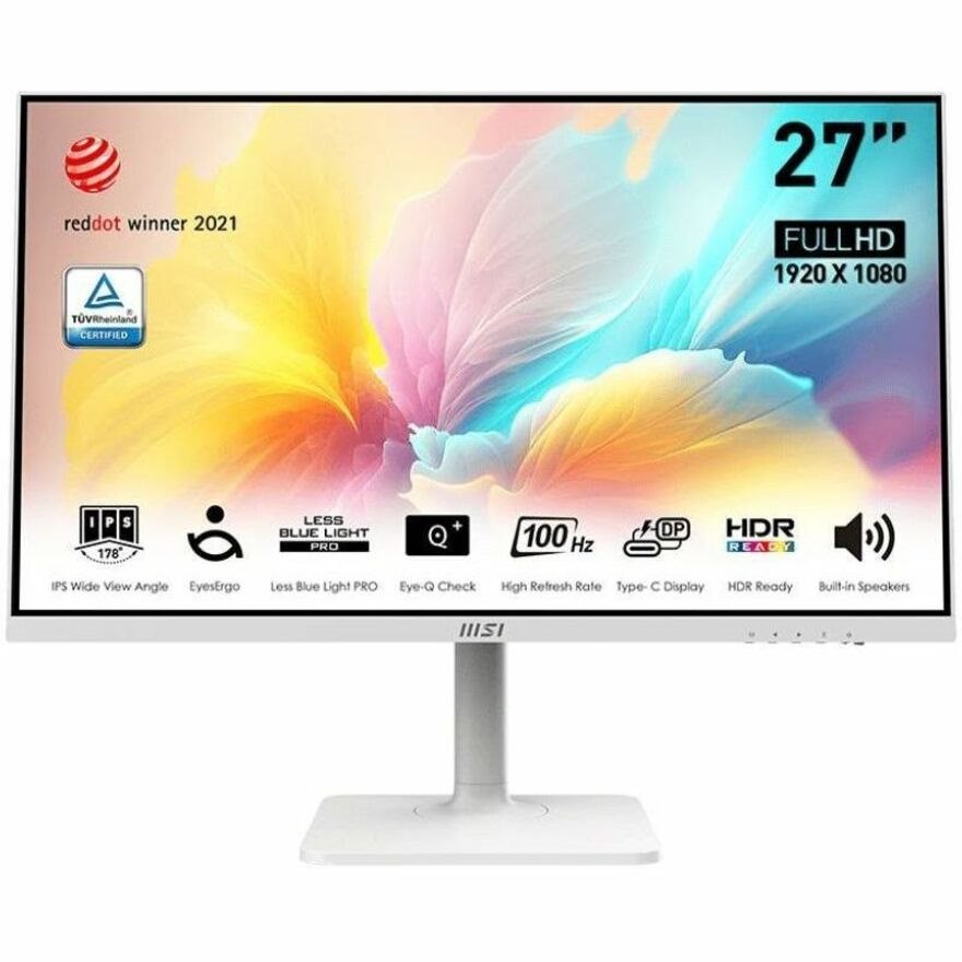 MSI Modern MD2712PW 27" Class Full HD LCD Monitor - 16:9 - Matte White