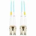 Eaton Tripp Lite Series 10Gb Duplex Multimode 50/125 OM3 OFNP Fiber Patch Cable (LC/LC) - Aqua, 2 m (6.6 ft.), TAA