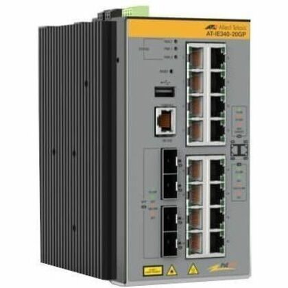 Allied Telesis IE340 IE340-20GP 16 Ports Manageable Layer 3 Switch - Gigabit Ethernet - 10/100/1000Base-T, 1000Base-X