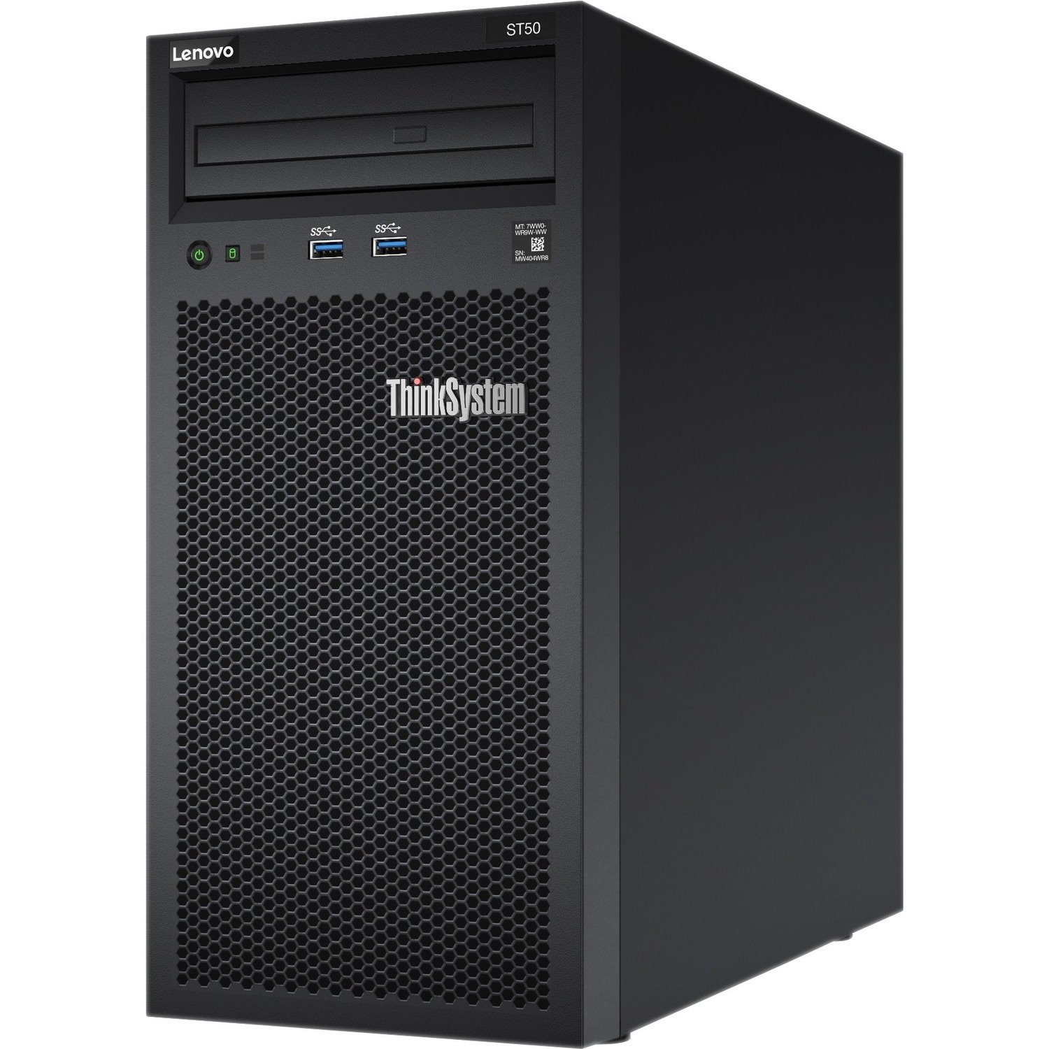 Lenovo ThinkSystem ST50 7Y49A01JAU 4U Tower Server - 1 x Intel Xeon E-2104G 3.20 GHz - 8 GB RAM - Serial ATA/600 Controller