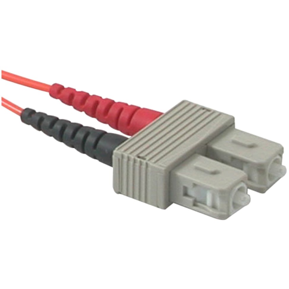 C2G-2m MTRJ-SC 62.5/125 OM1 Duplex Multimode PVC Fiber Optic Cable - Orange