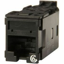 Ortronics Clarity High Density Jack (HDJ) CAT6, T568A/B, Black, 25 Pack