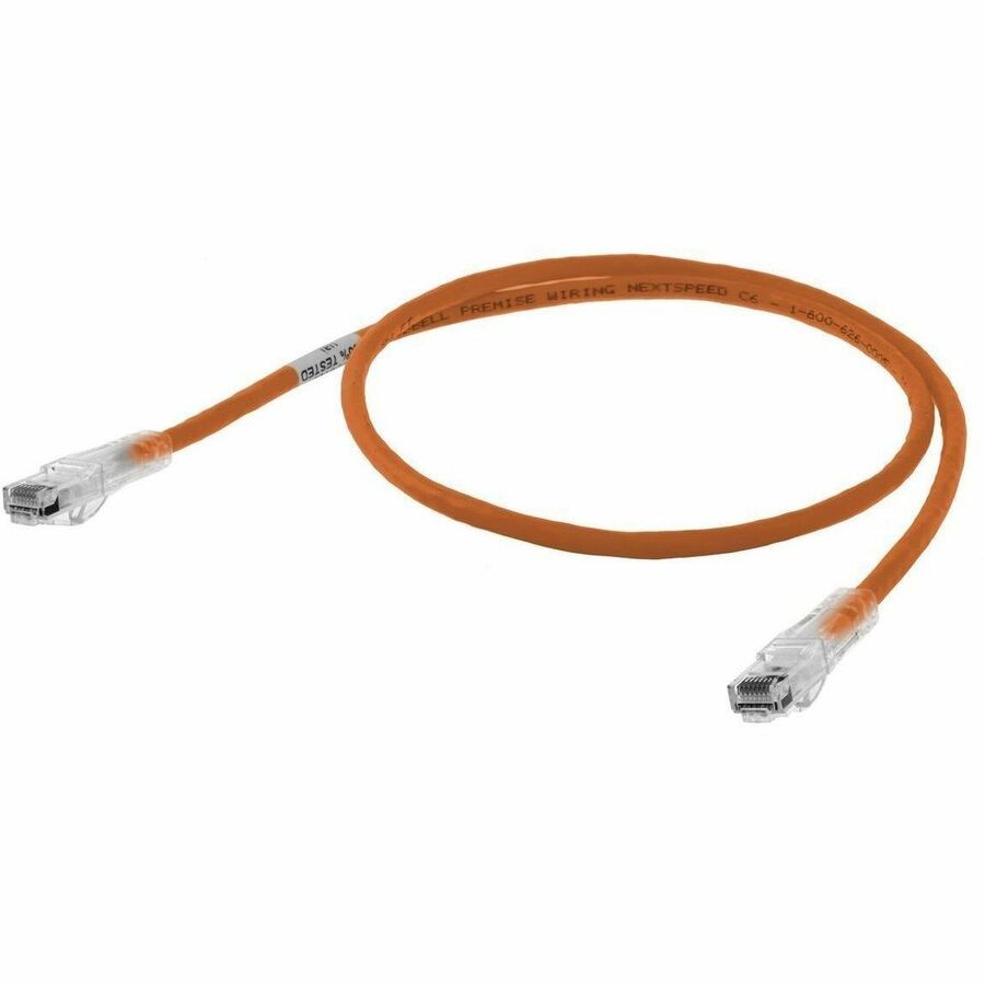 Bryant Copper Solutions, Patch Cords, NEXTSPEED, Cat 6, Slim, 25' Length, Orange