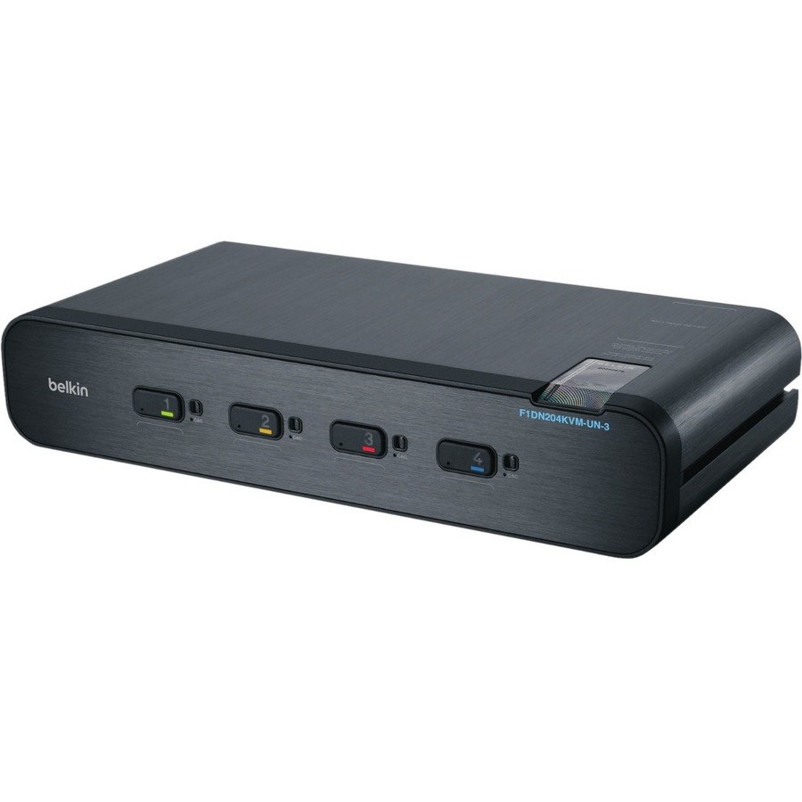 Belkin Universal Secure KVM Switch, 4 Port, Dual Head