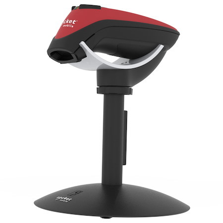 Socket Mobile DuraScan® D740, Universal Barcode Scanner, Red & Charging Stand