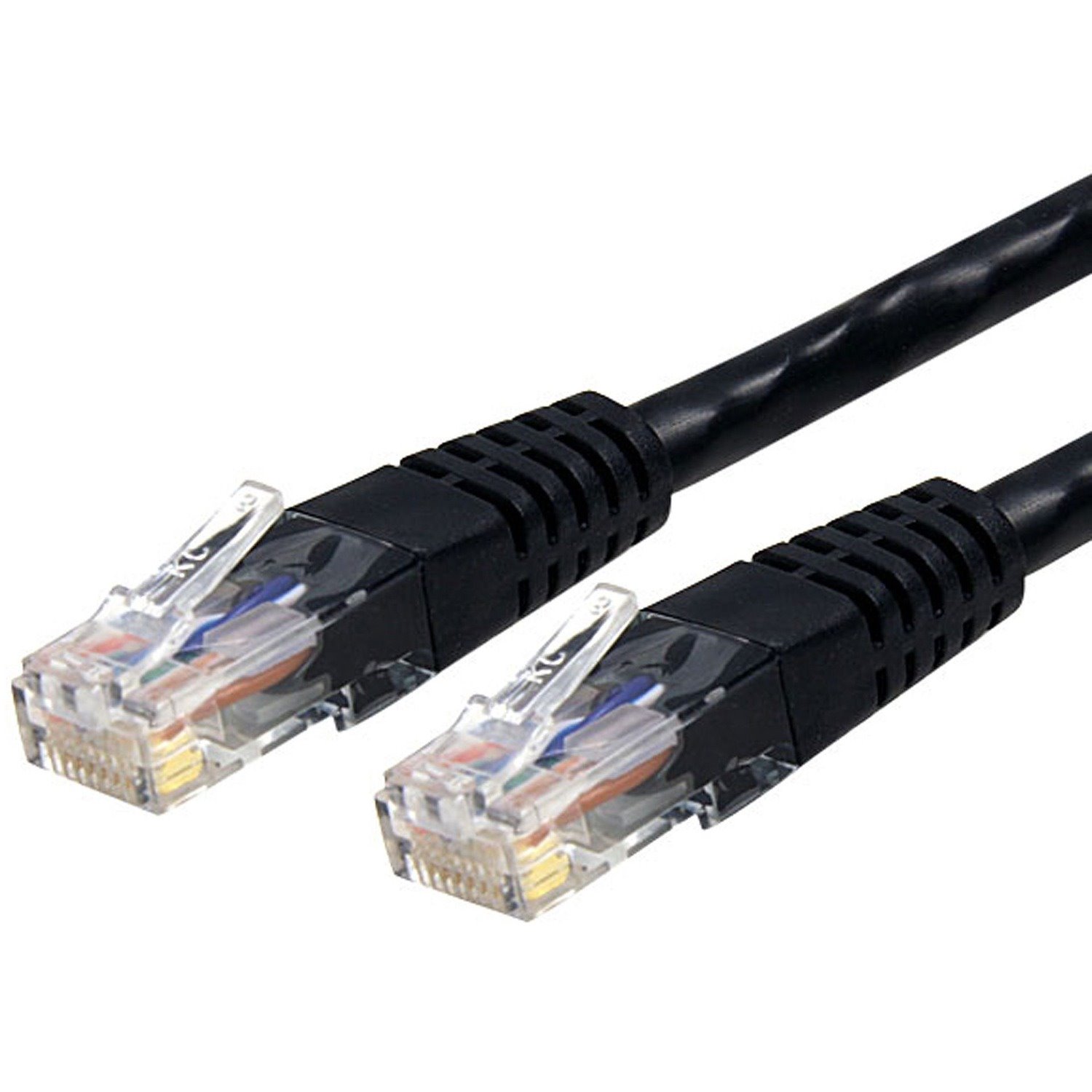 StarTech.com 7ft CAT6 Ethernet Cable - Black Molded Gigabit - 100W PoE UTP 650MHz - Category 6 Patch Cord UL Certified Wiring/TIA