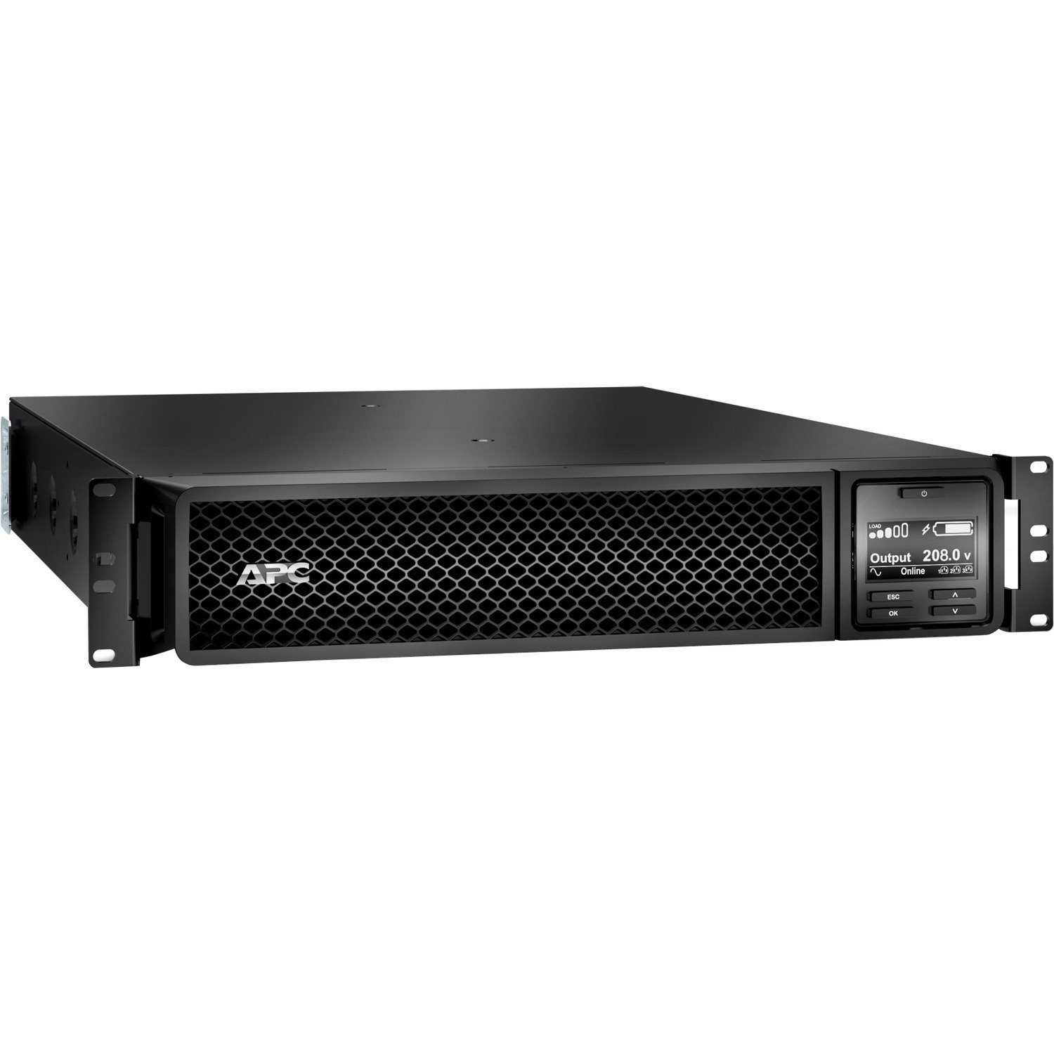 APC Smart-UPS On-Line, 3kVA, Rackmount 2U, 208V, 2x L6-20R+1x L6-30R NEMA outlets, SmartSlot, Extended runtime, W/ rail kit