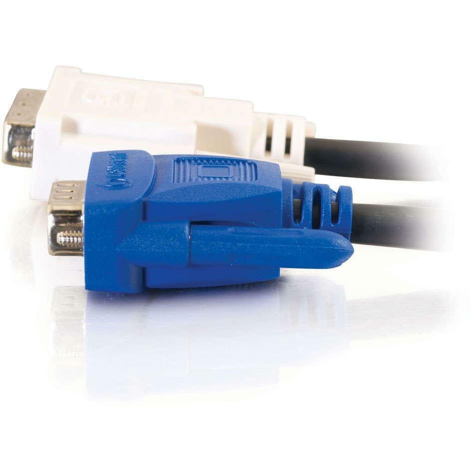 C2G 6.6ft DVI to VGA Video Adapter Cable - DVI-A to HD15 VGA - M/M