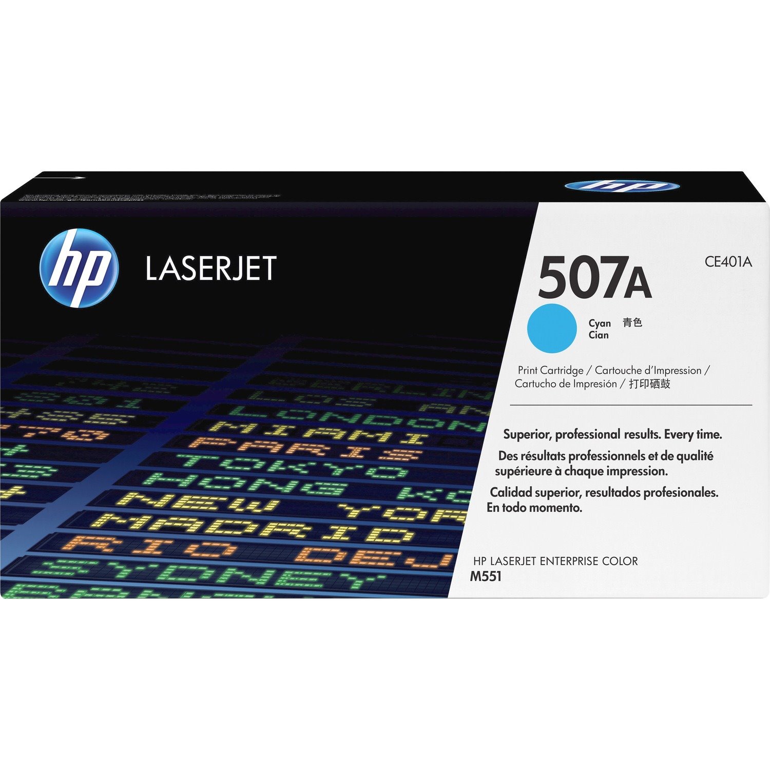 HP 507A Original Laser Toner Cartridge - Cyan - 1 Each