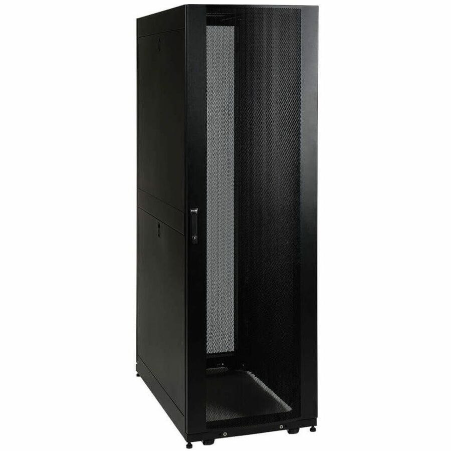 Tripp Lite series SmartRack SR45UBSD 45U Rack Cabinet - 482.60 mm Rack Width - Black